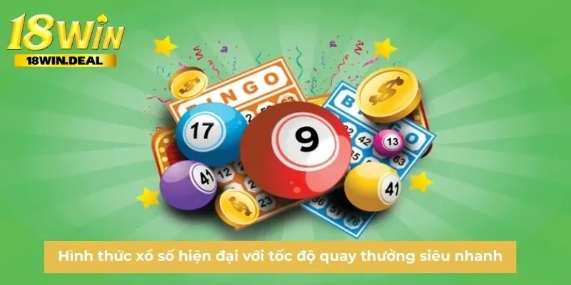 Hình thức xổ số hiện đại với tốc độ quay thưởng siêu nhanh